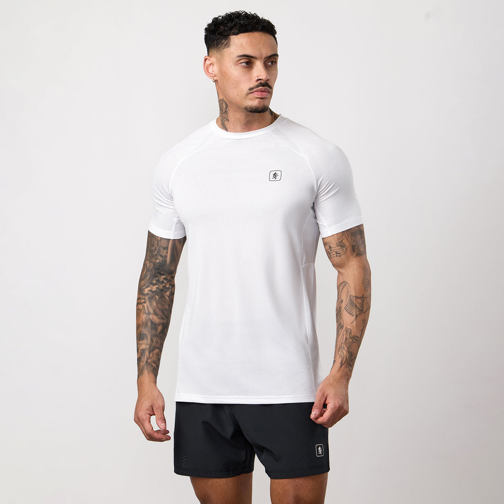 Gym King Apex Performance Tee - White