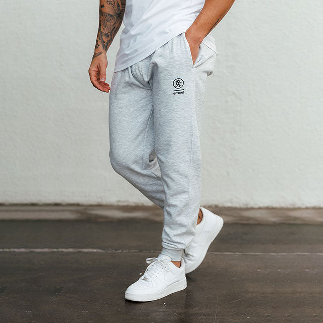 Gym King Aventus Fleece Jogger - Snow Marl