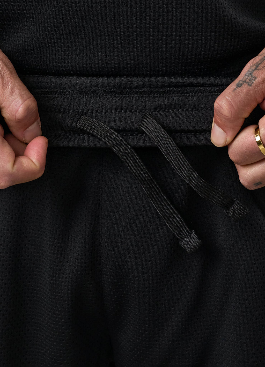 Gym King Brooklyn Mesh Short - Black/White