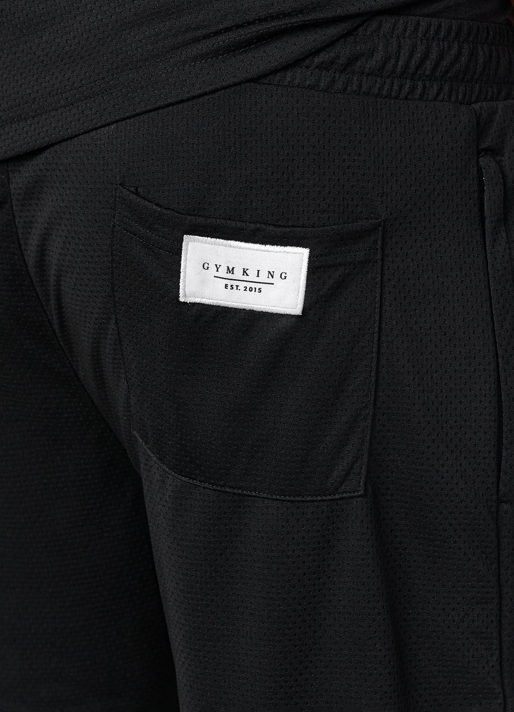 Gym King Brooklyn Mesh Short - Black/White