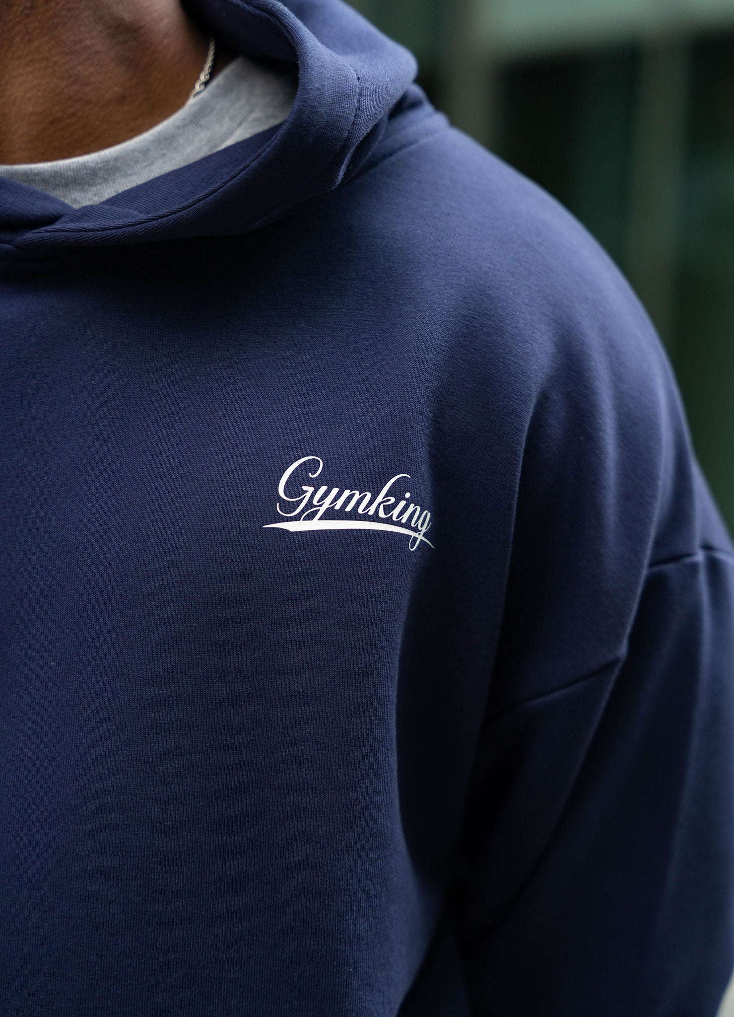 Gym King College Lightweight Hoodie - Oxford Blue