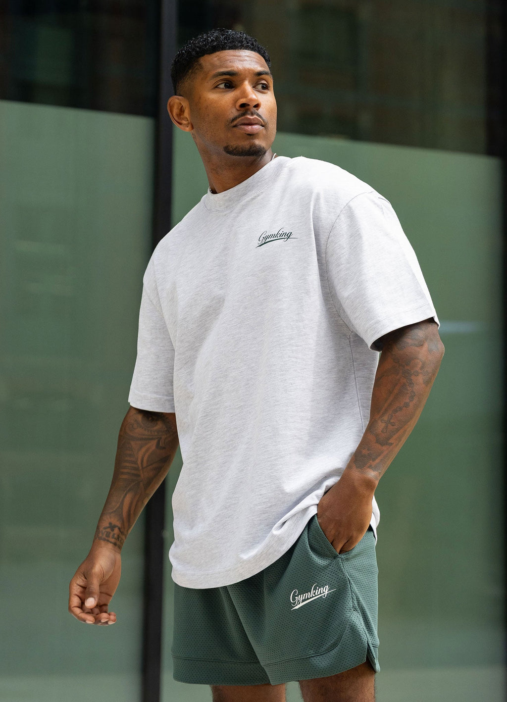 Gym King College Mesh Short - Racing Green