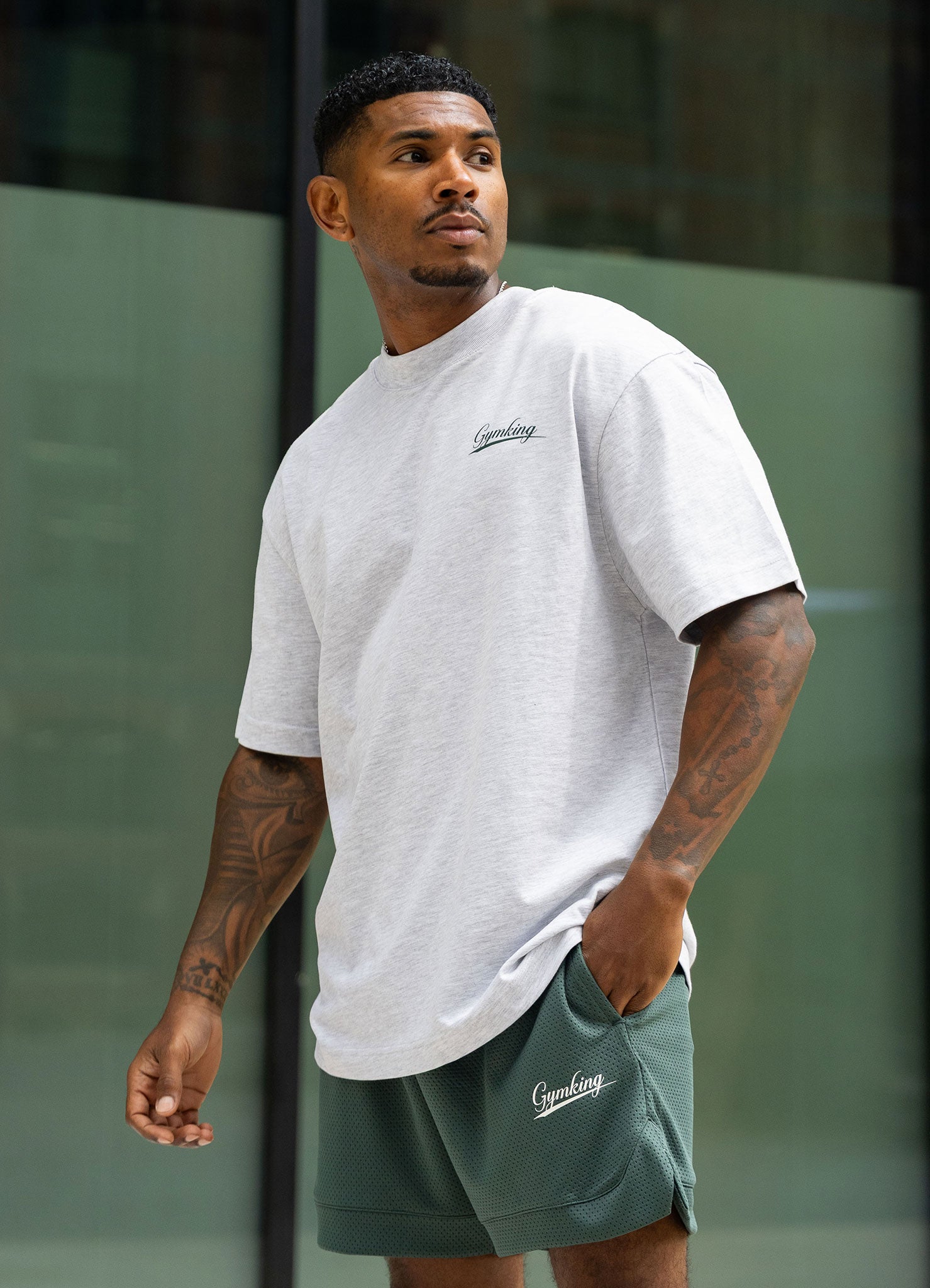 Gym King College Mesh Short - Racing Green