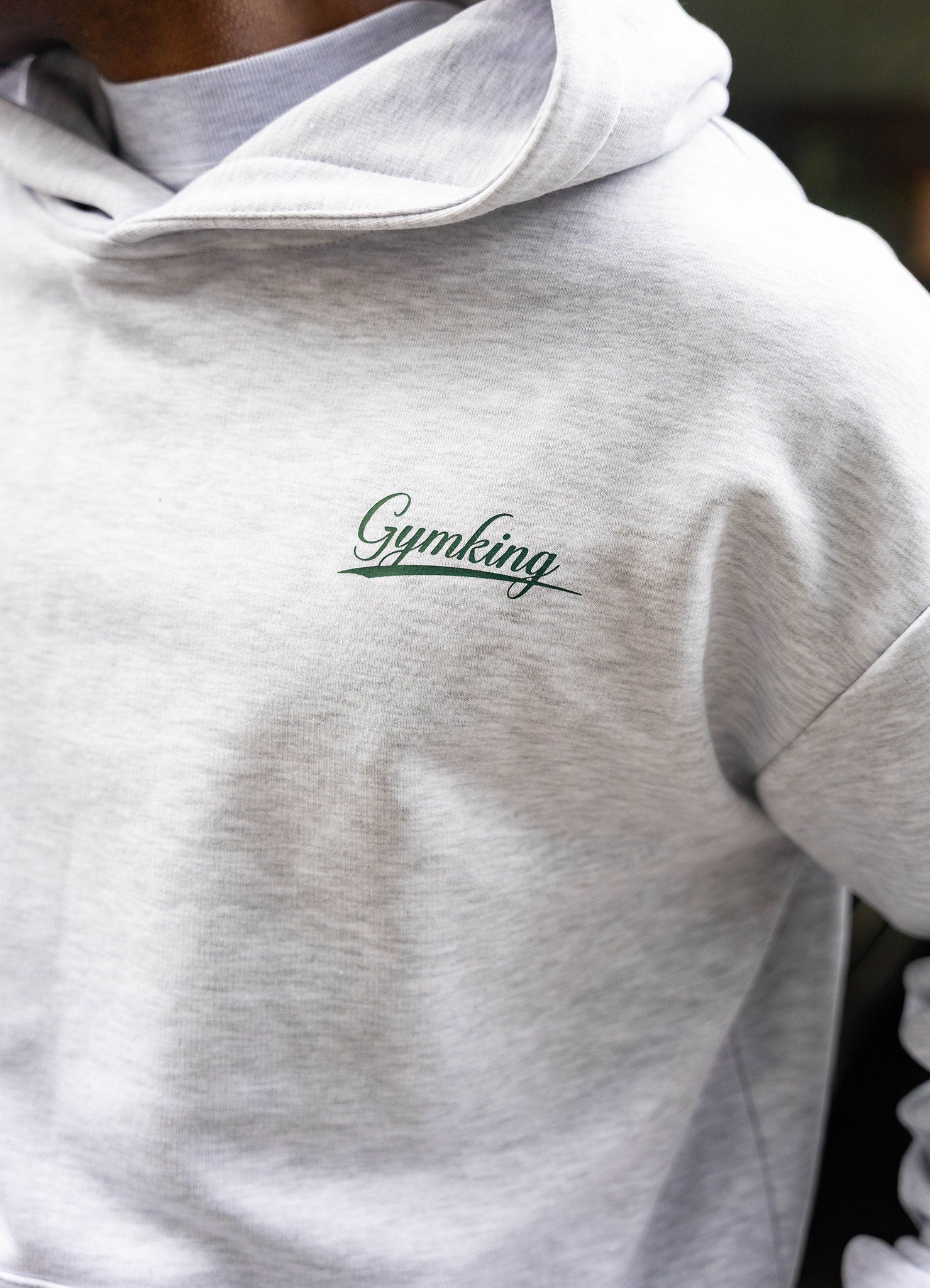 Gym King College Lightweight Hoodie - Snow Marl