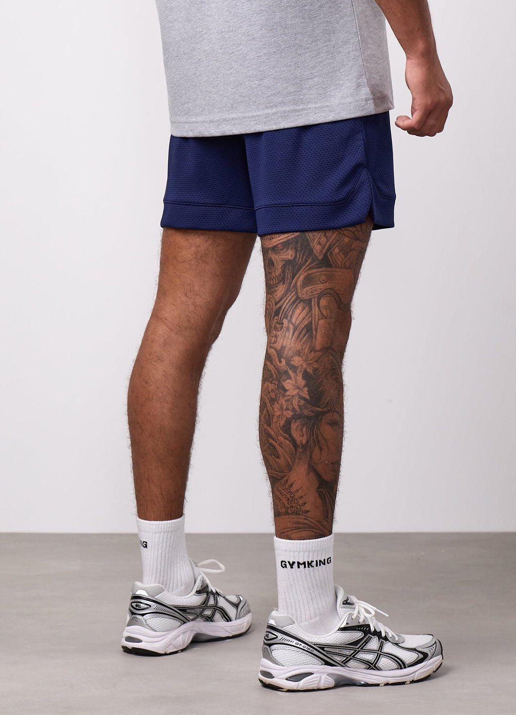 Gym King College Mesh Short - Oxford Blue