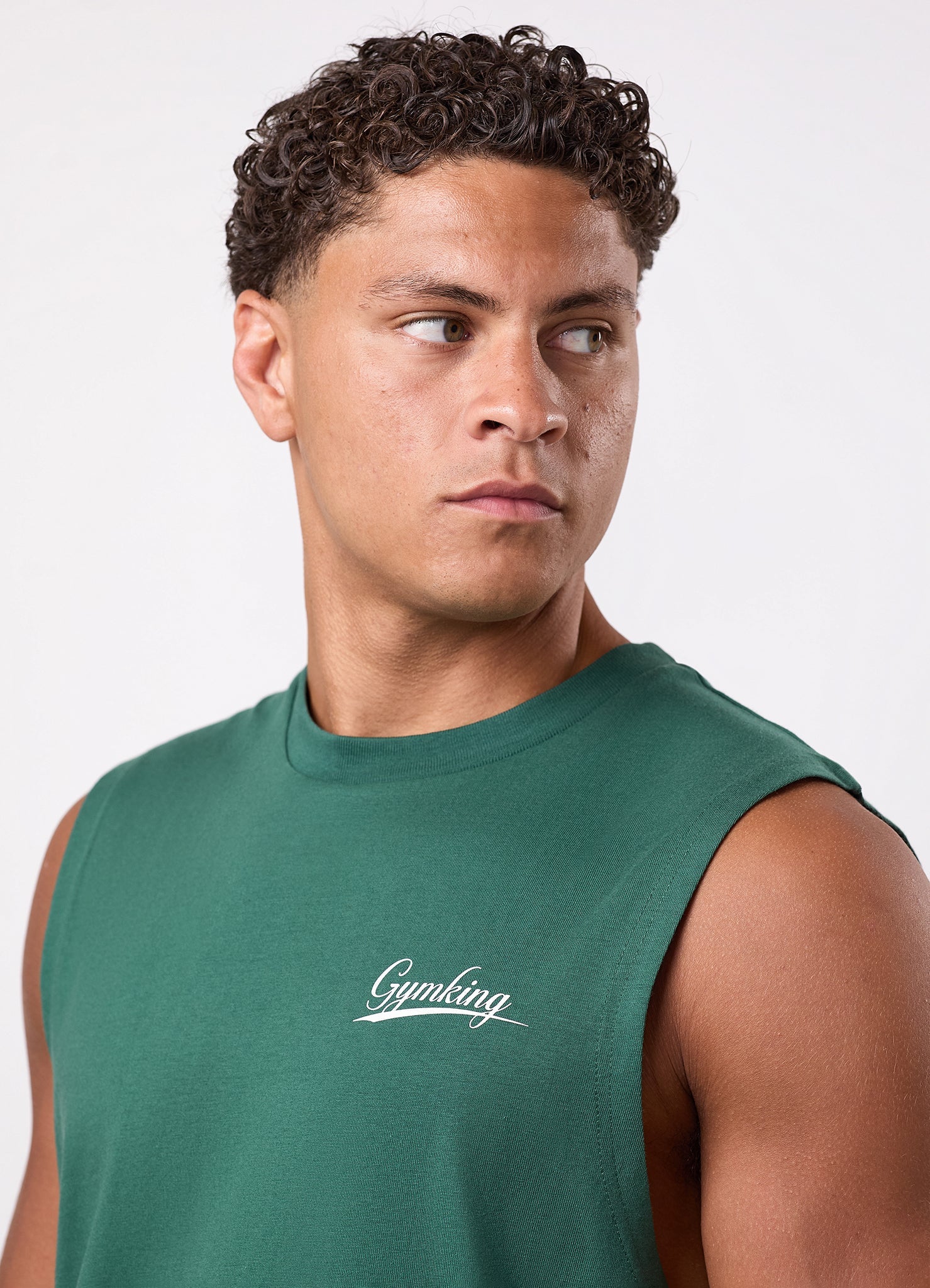 Gym King College Jersey Tank - Racing Green