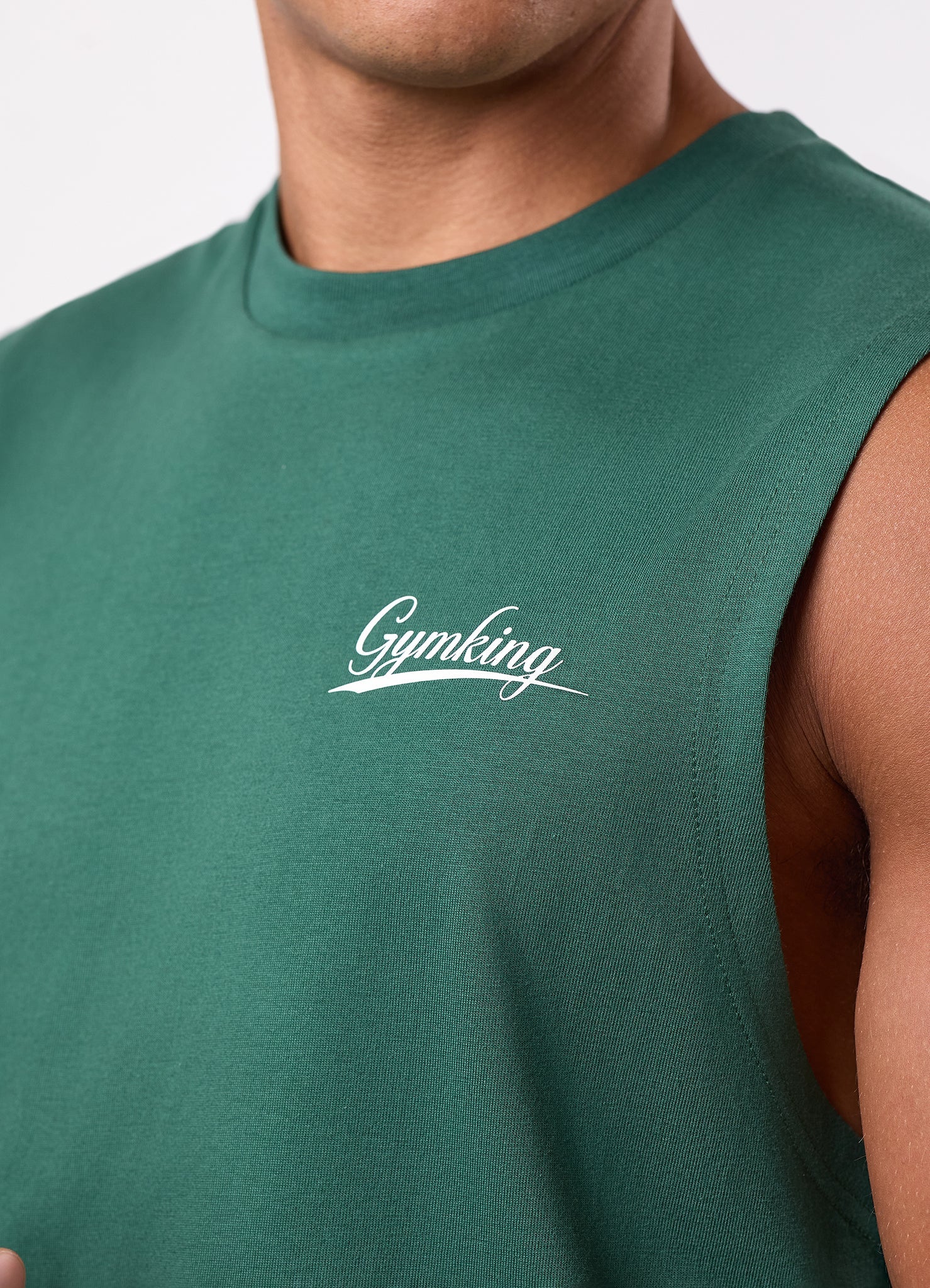 Gym King College Jersey Tank - Racing Green