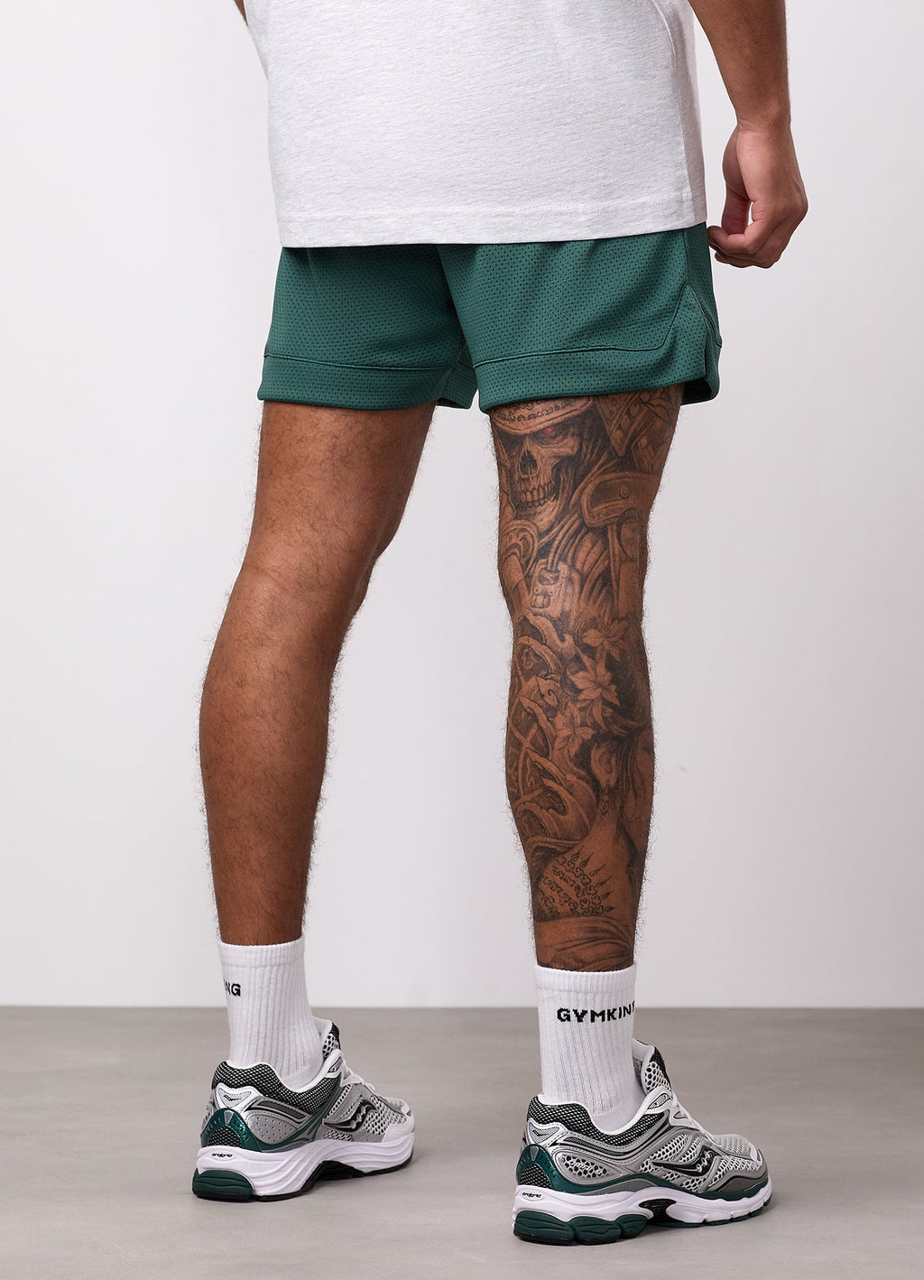 Gym King College Mesh Short - Racing Green