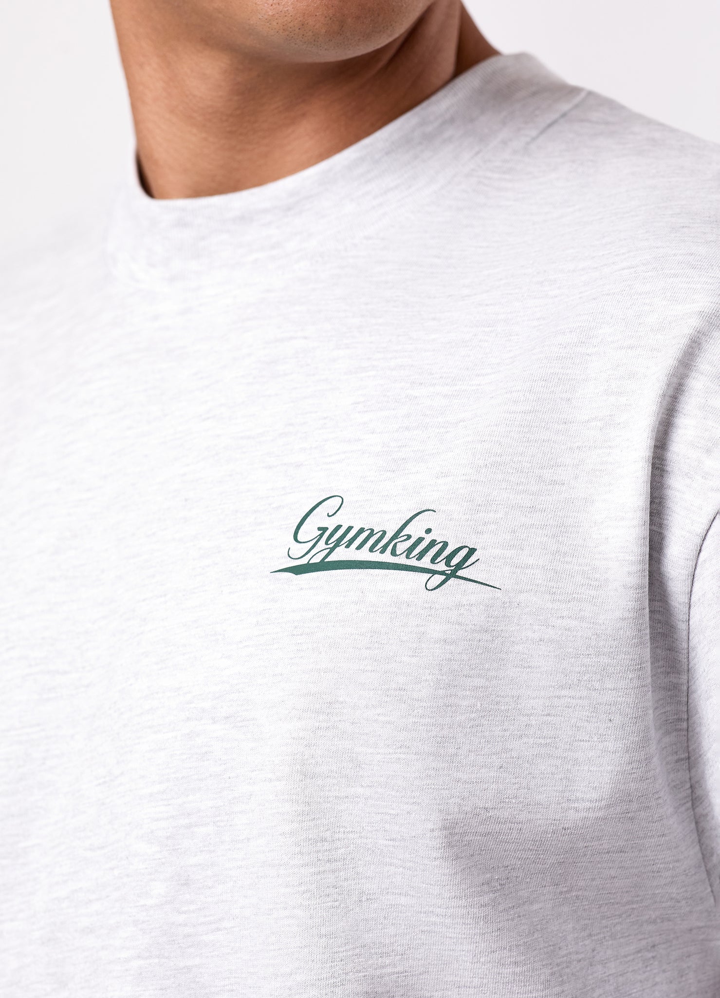 Gym King College Jersey Tee - Snow Marl