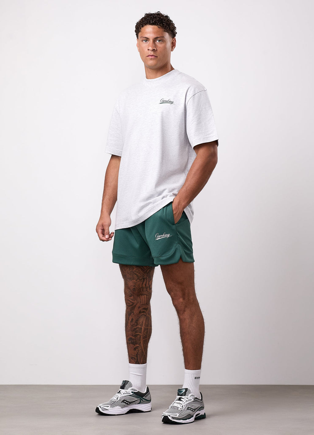 Gym King College Mesh Short - Racing Green