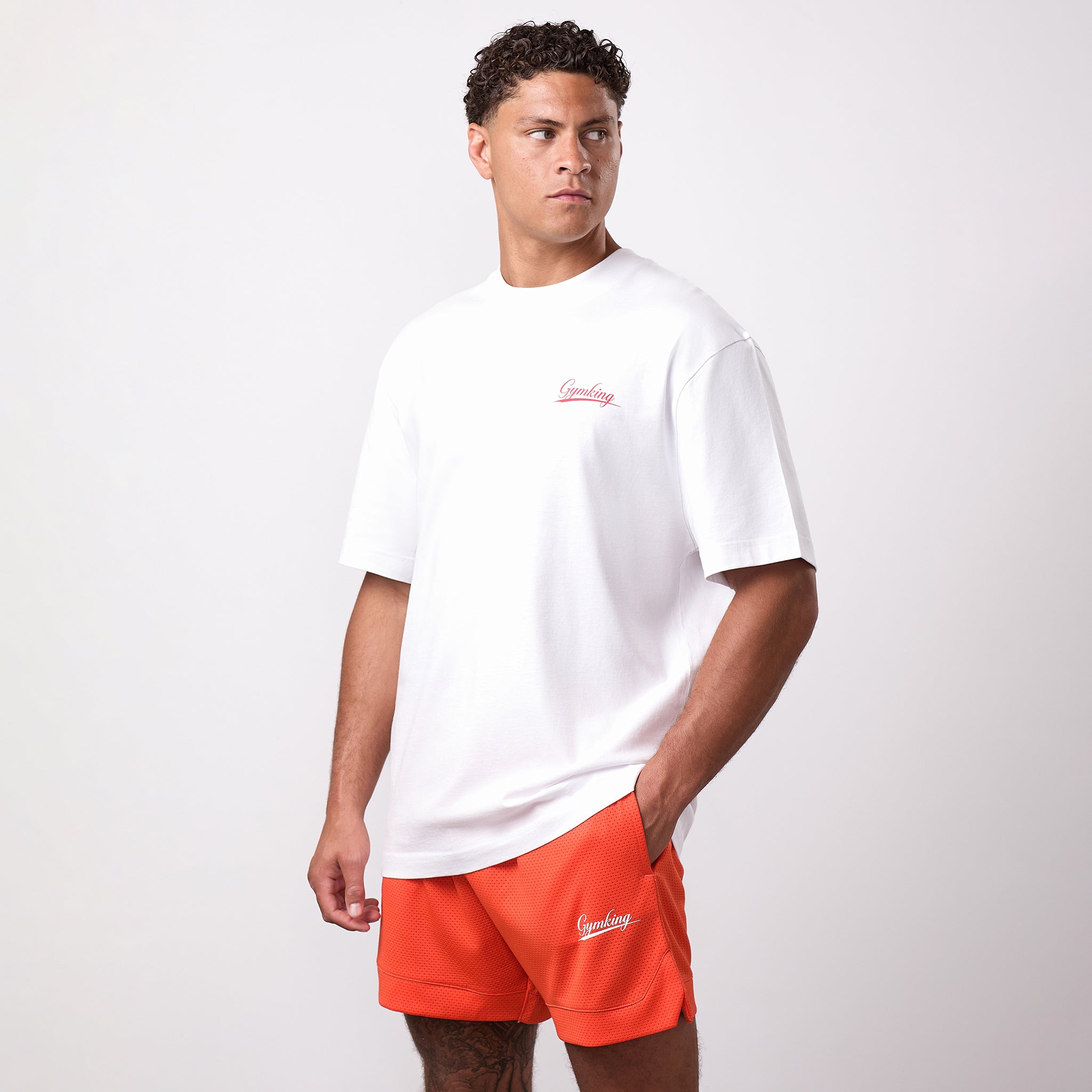 Gym King College Jersey Tee - White