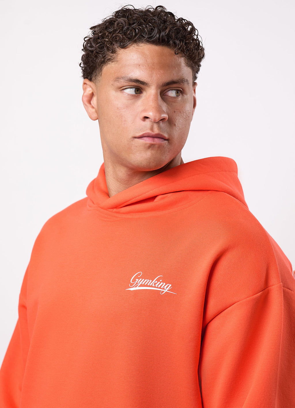 Gym King College Lightweight Hoodie - Lava Orange