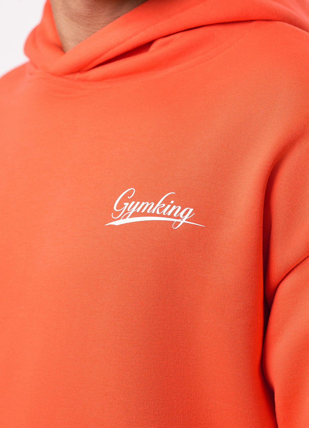 Gym King College Lightweight Hoodie - Lava Orange