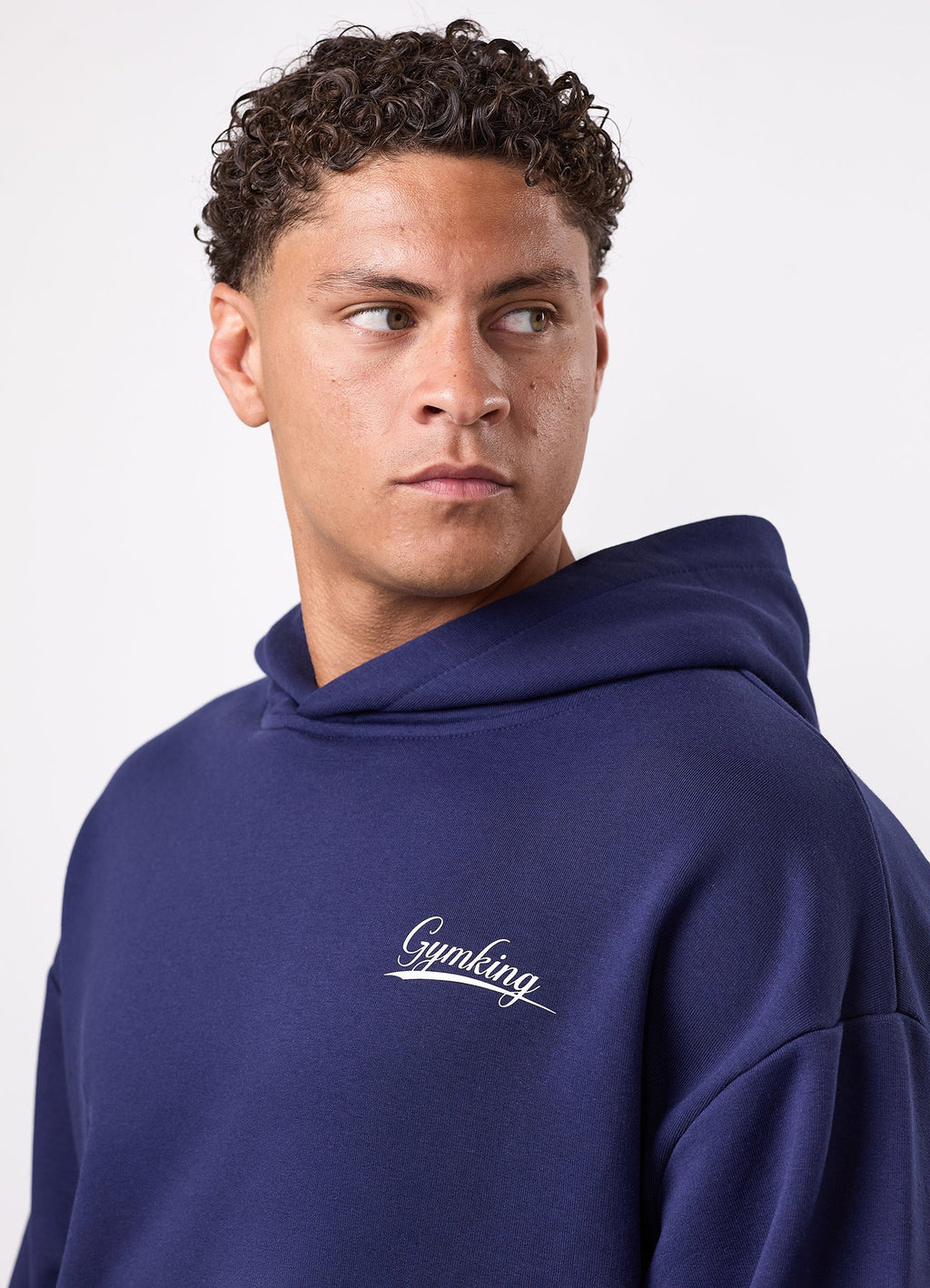 Gym King College Lightweight Hoodie - Oxford Blue