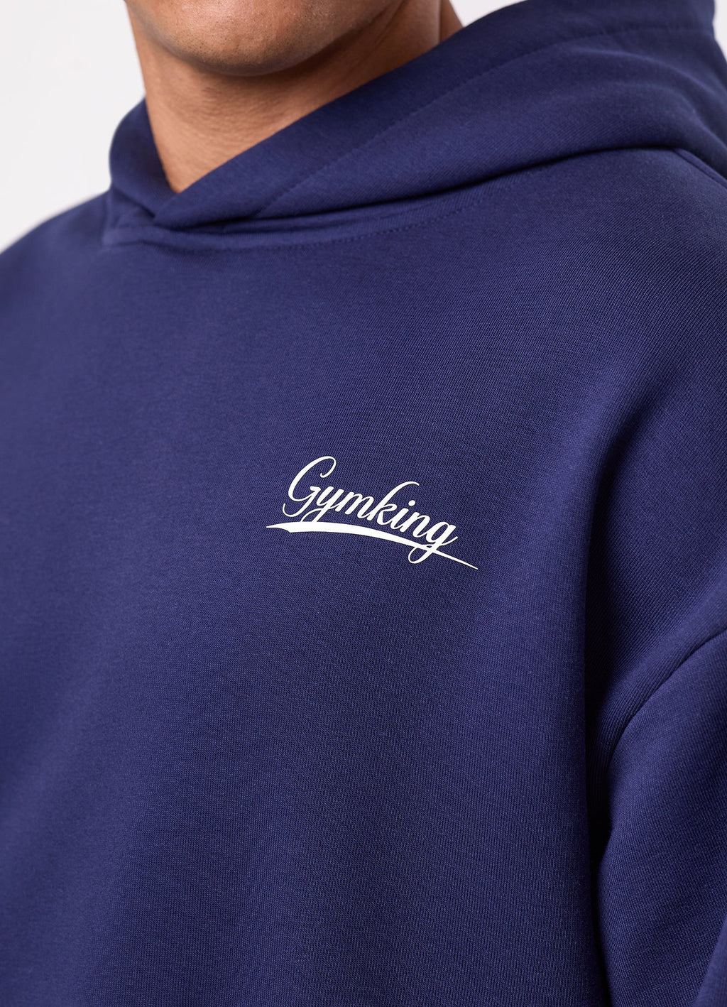 Gym King College Lightweight Hoodie - Oxford Blue