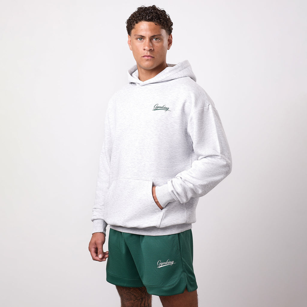 Gym King College Lightweight Hoodie - Snow Marl