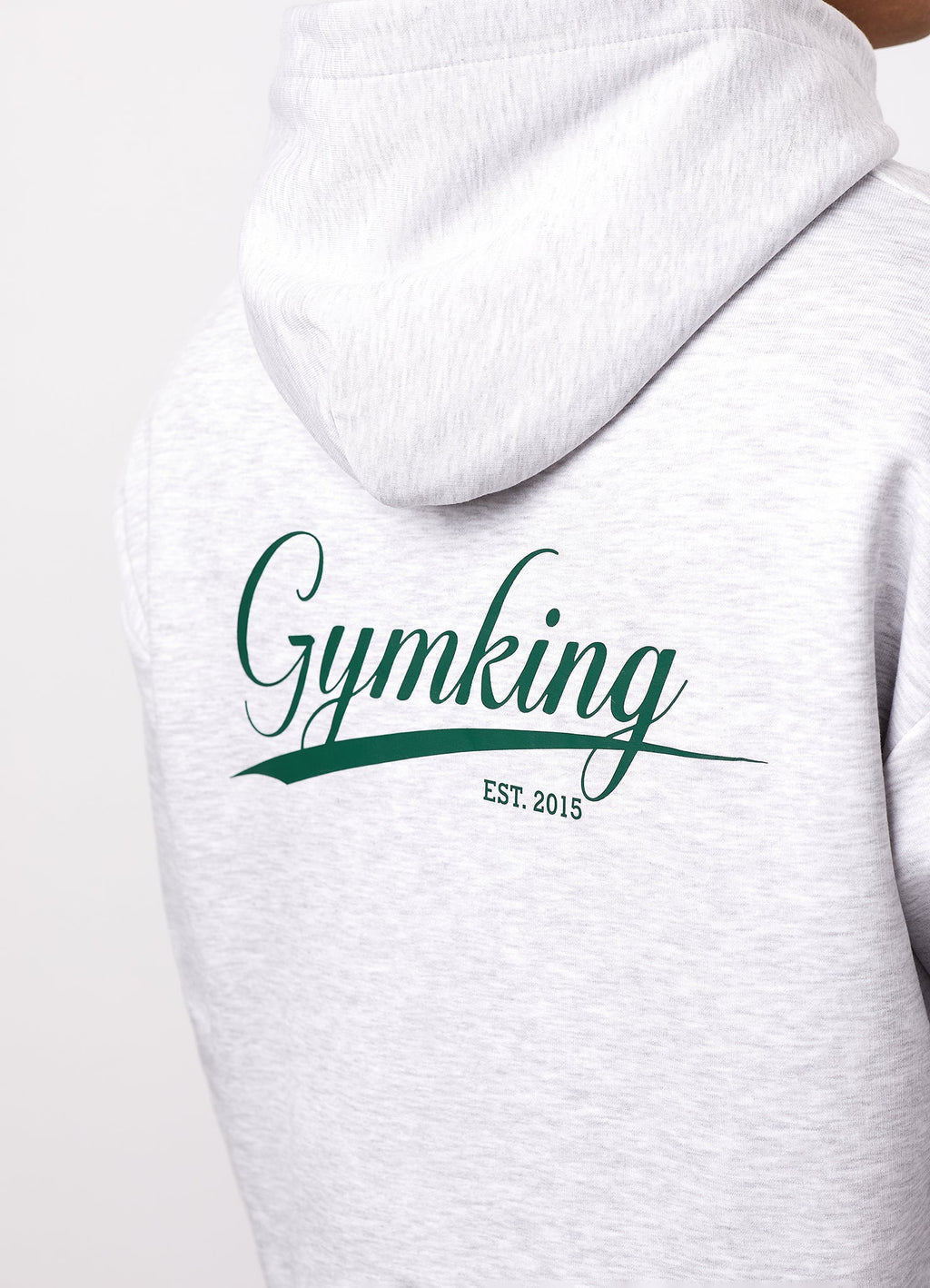 Gym King College Lightweight Hoodie - Snow Marl