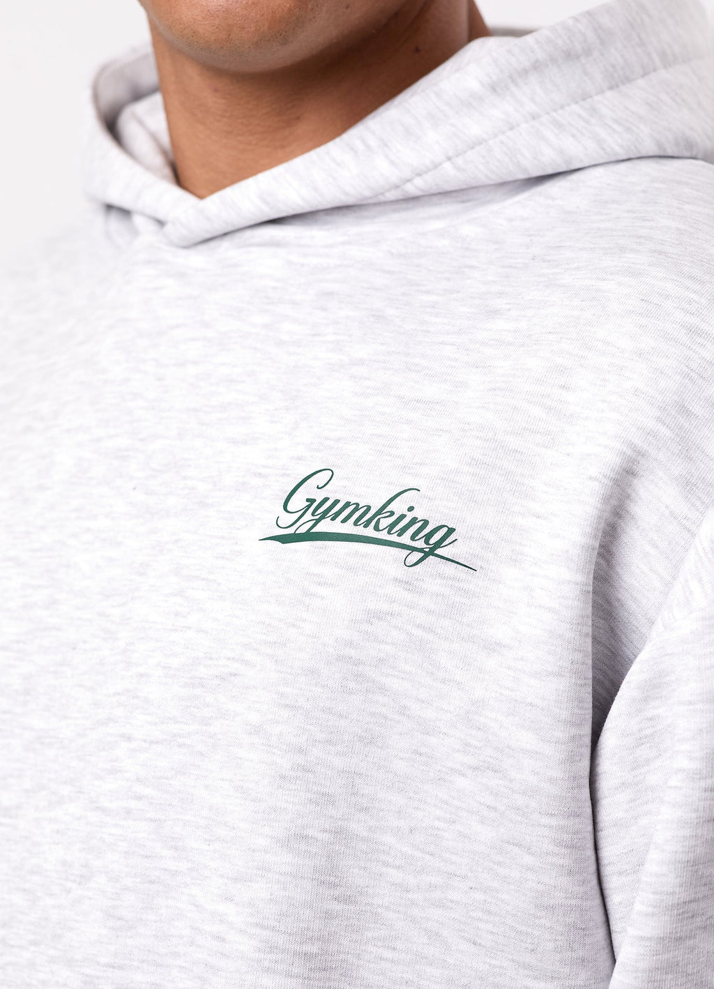 Gym King College Lightweight Hoodie - Snow Marl
