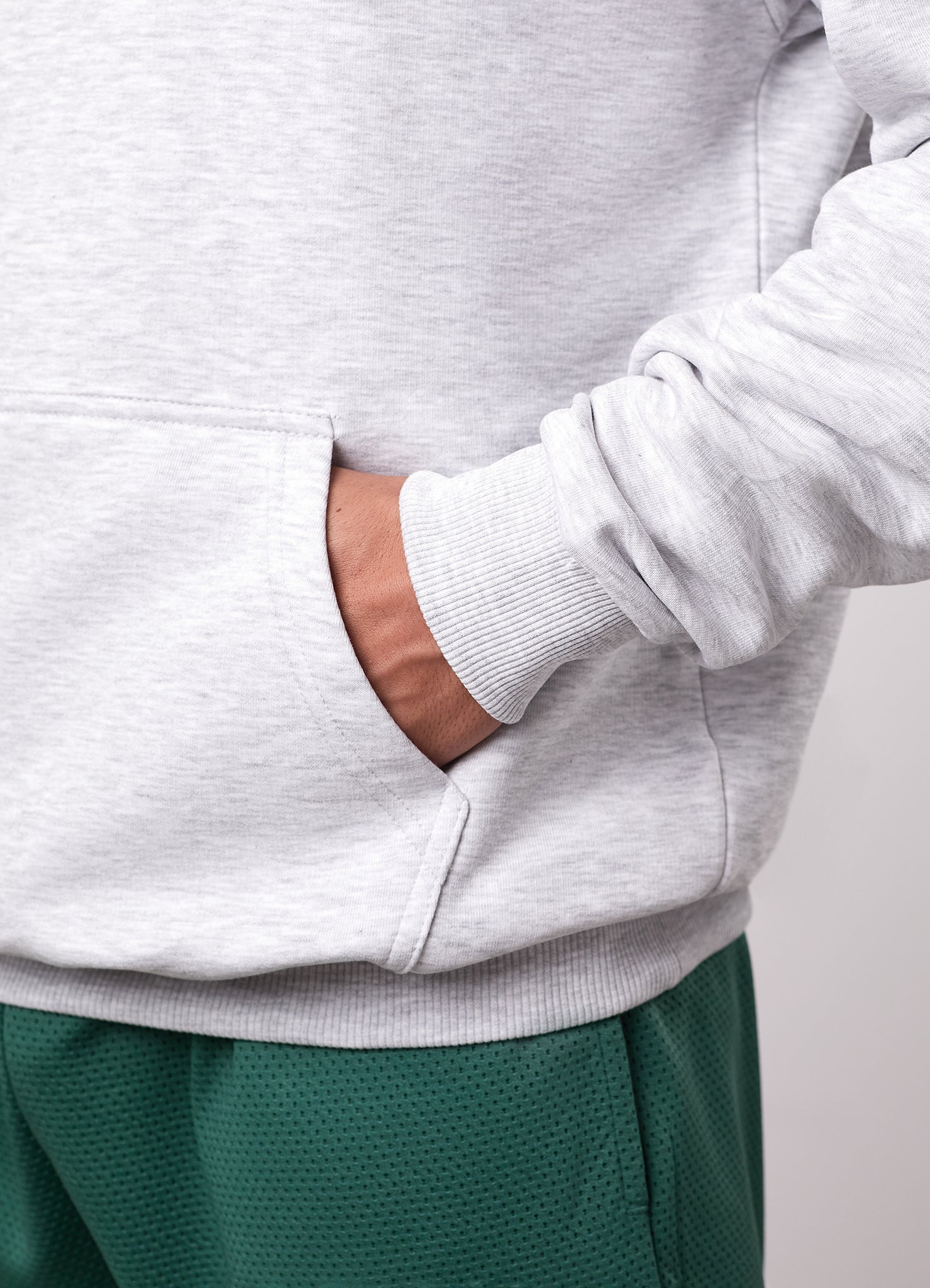 Gym King College Lightweight Hoodie - Snow Marl