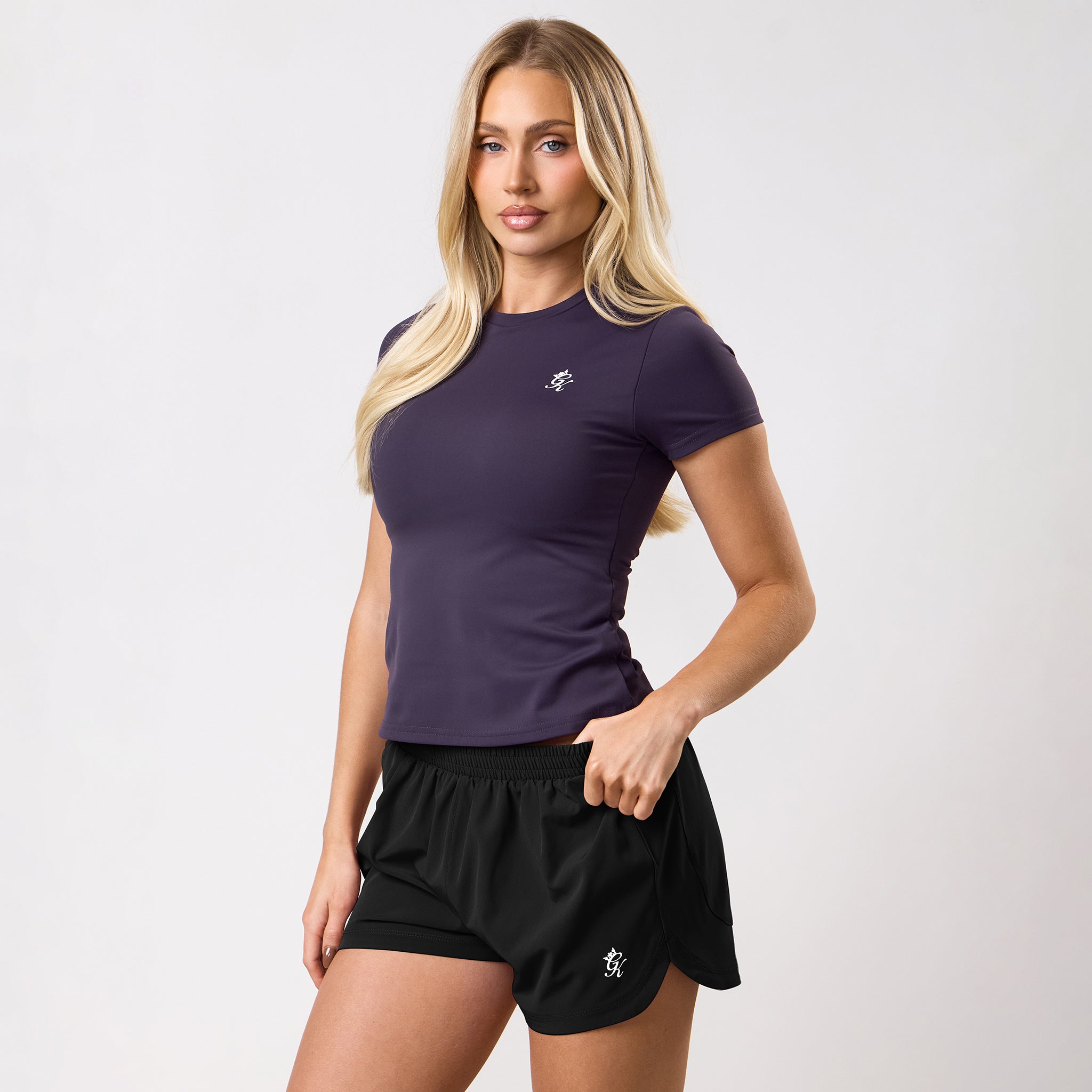 Gym King 365 Built-In Bra Tee - Aubergine