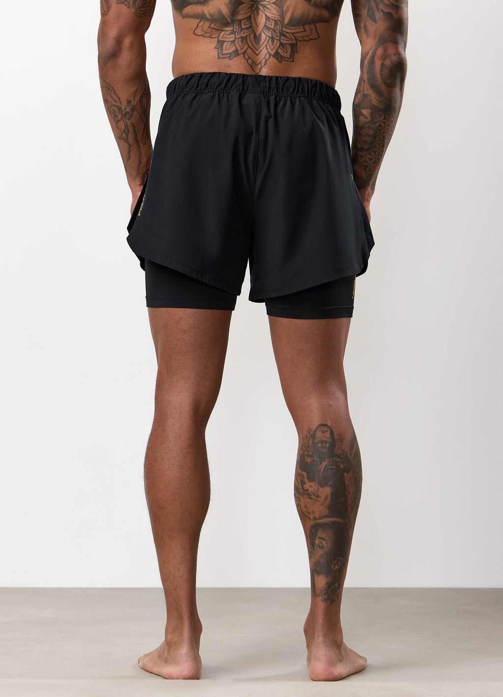 Gym King Fight Division Combat Compression Short - Black