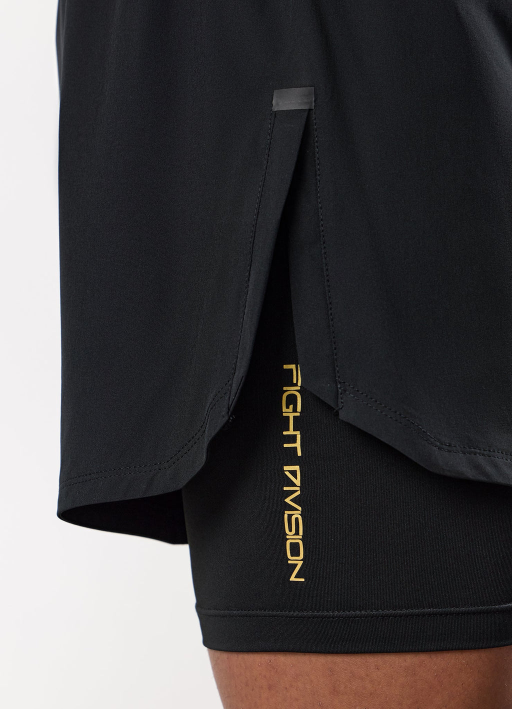 Gym King Fight Division Combat Compression Short - Black