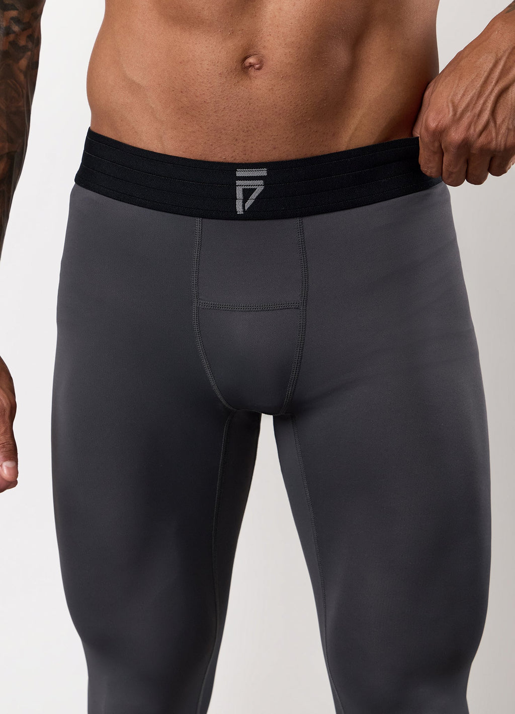 Gym King Fight Division Combat Compression Legging - Graphite