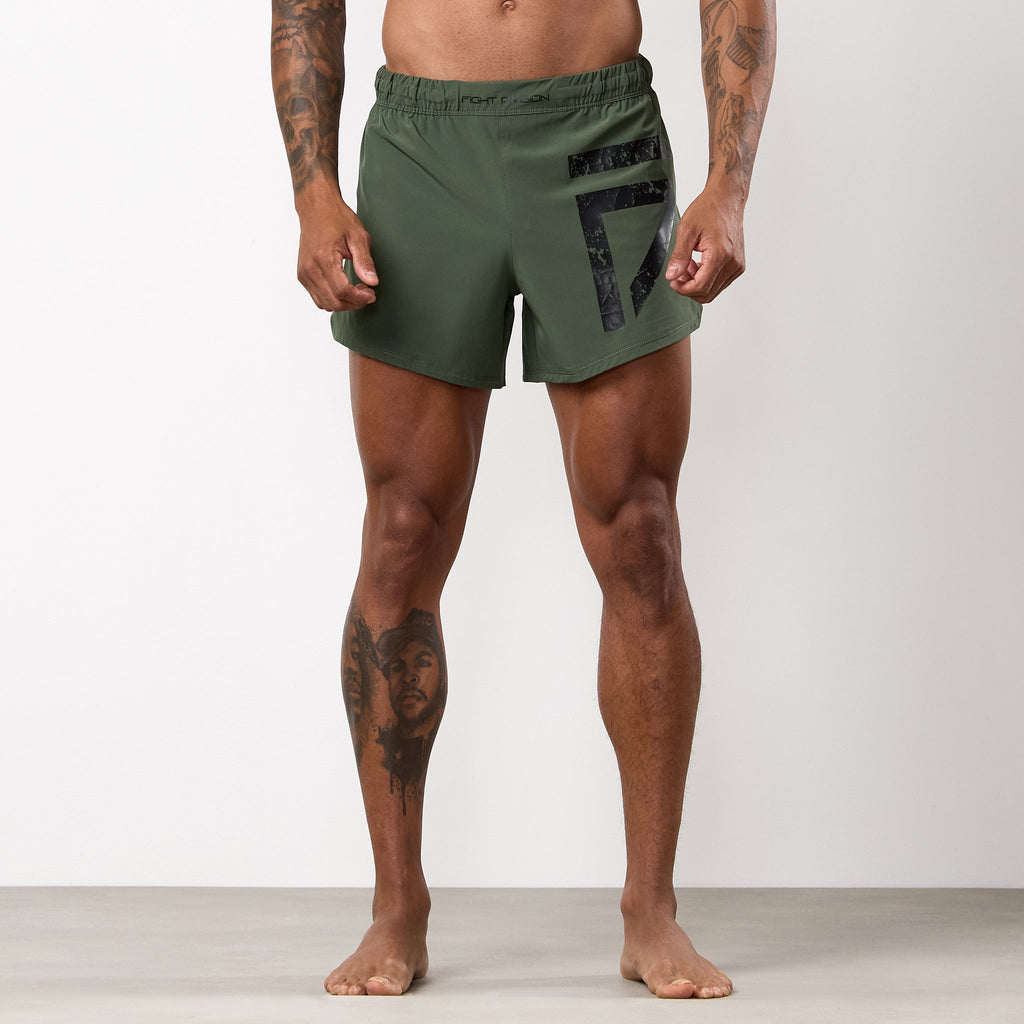 Gym King Fight Division Combat 5" Short - Deep Olive