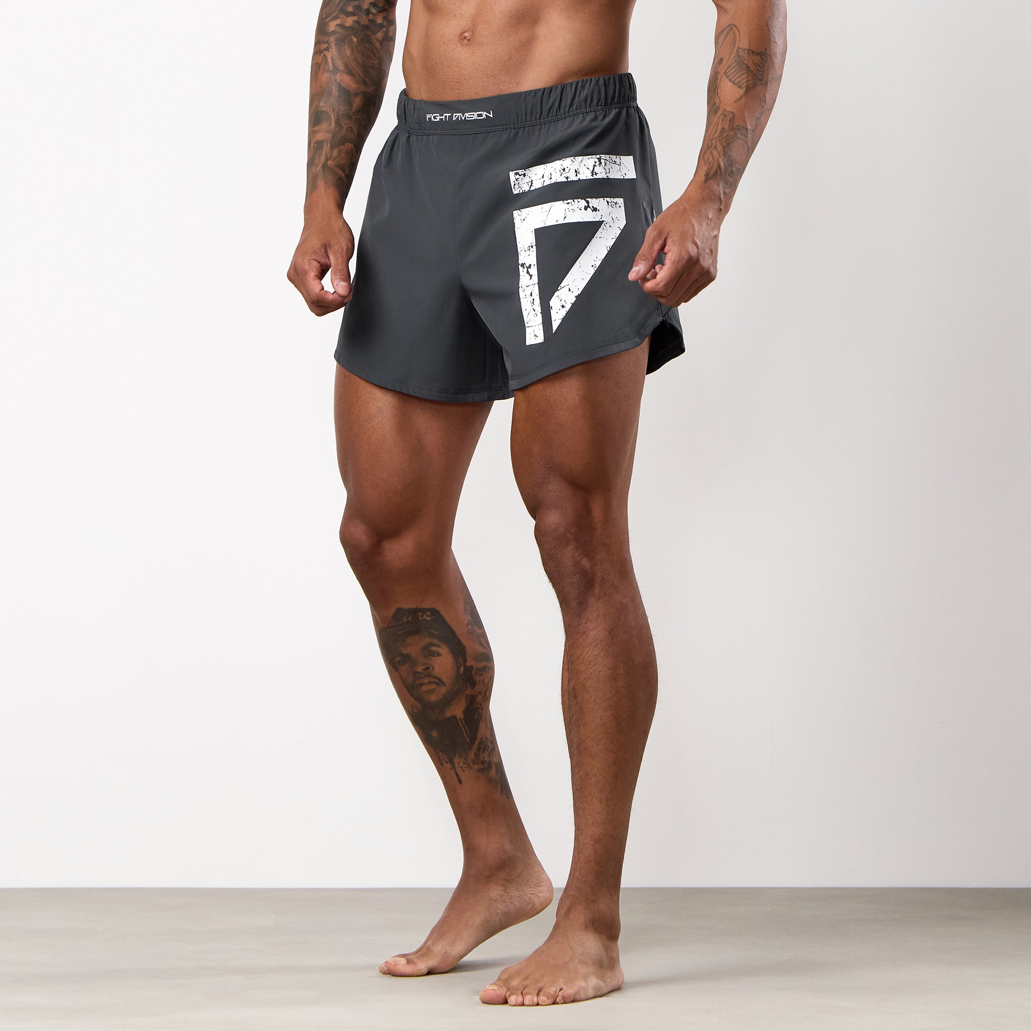 Gym King Fight Division Combat 5" Short - Graphite