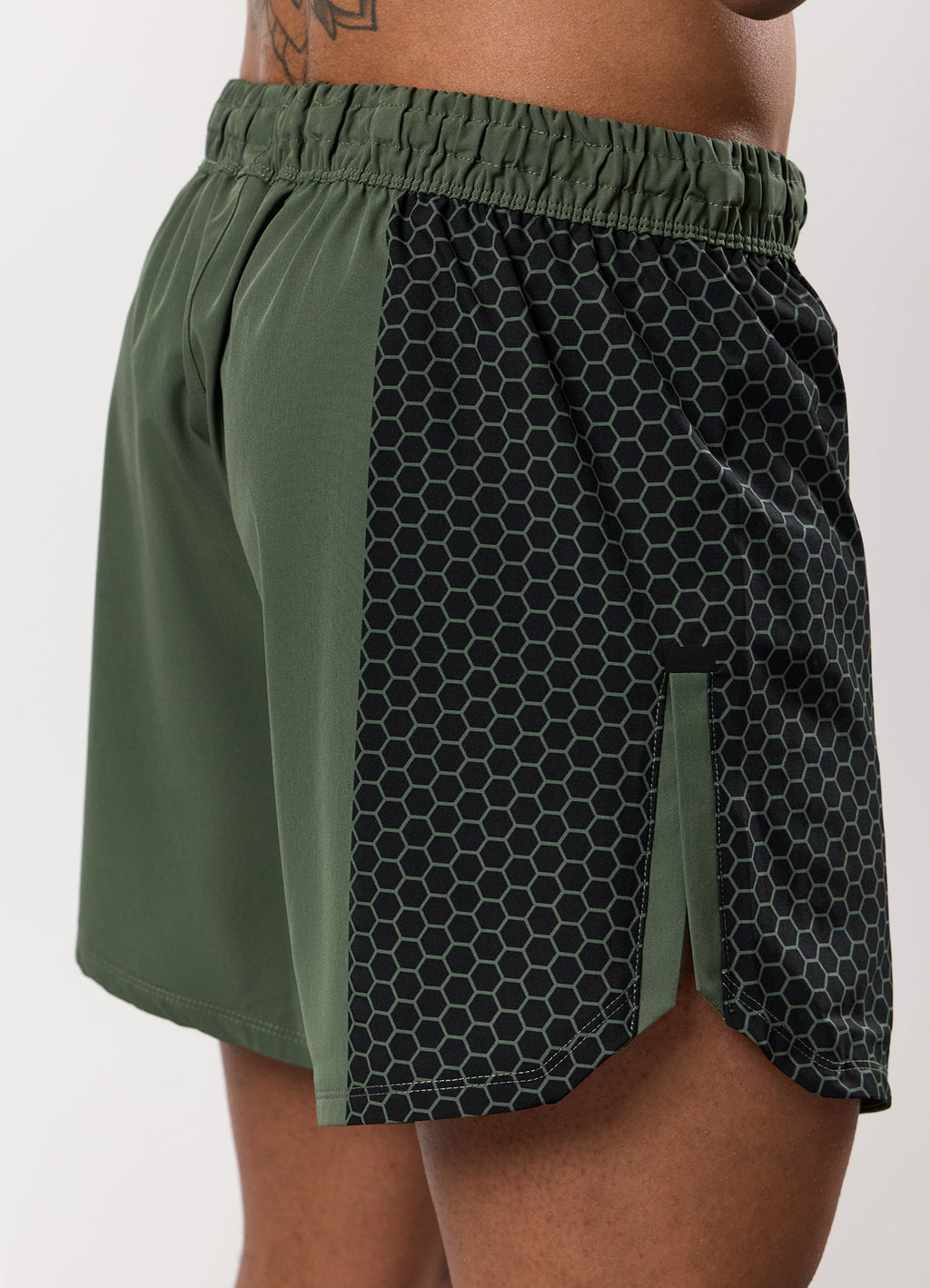 Gym King Fight Division Combat 7" Short - Deep Olive