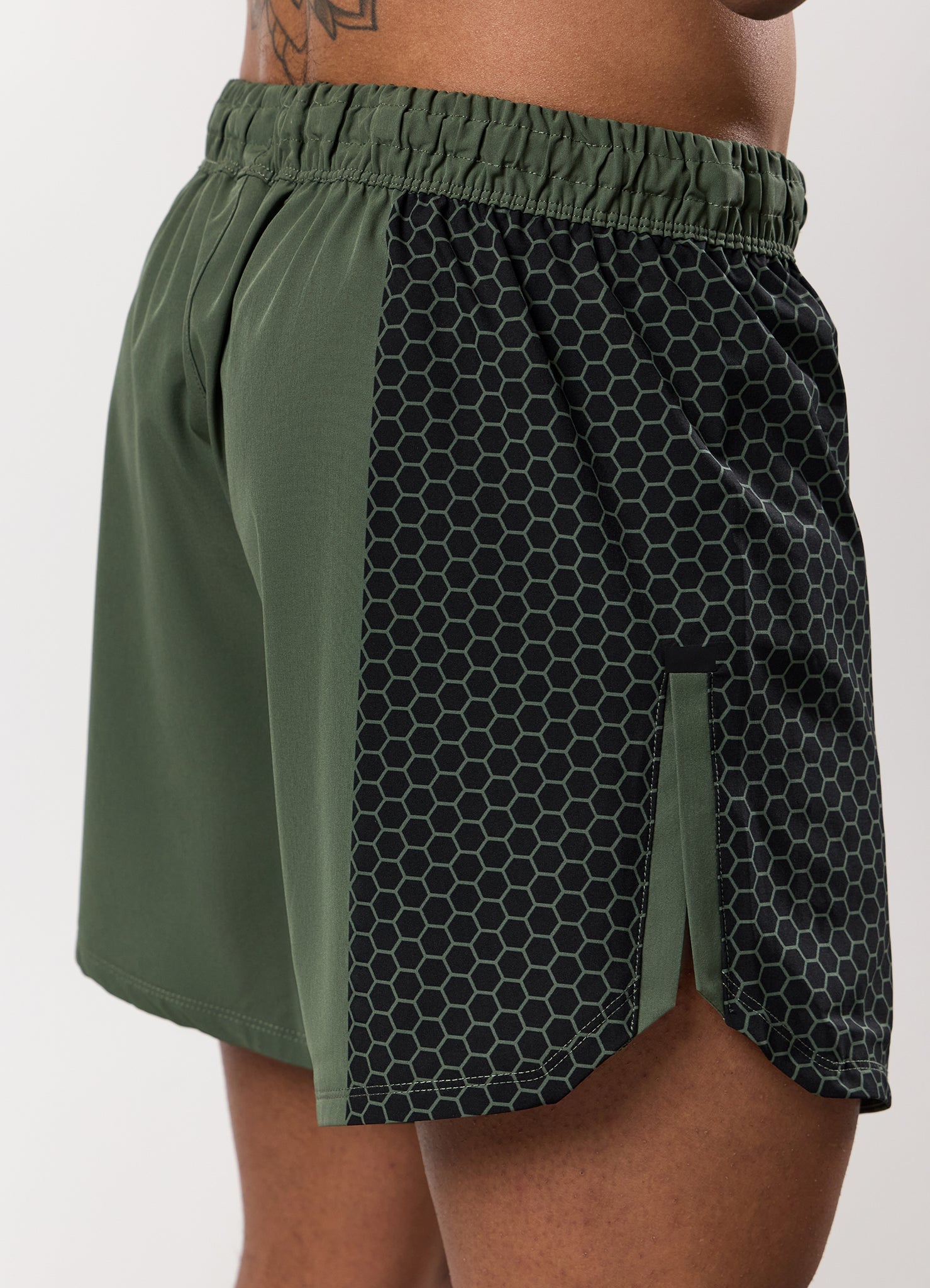 Gym King Fight Division Combat 7" Short - Deep Olive