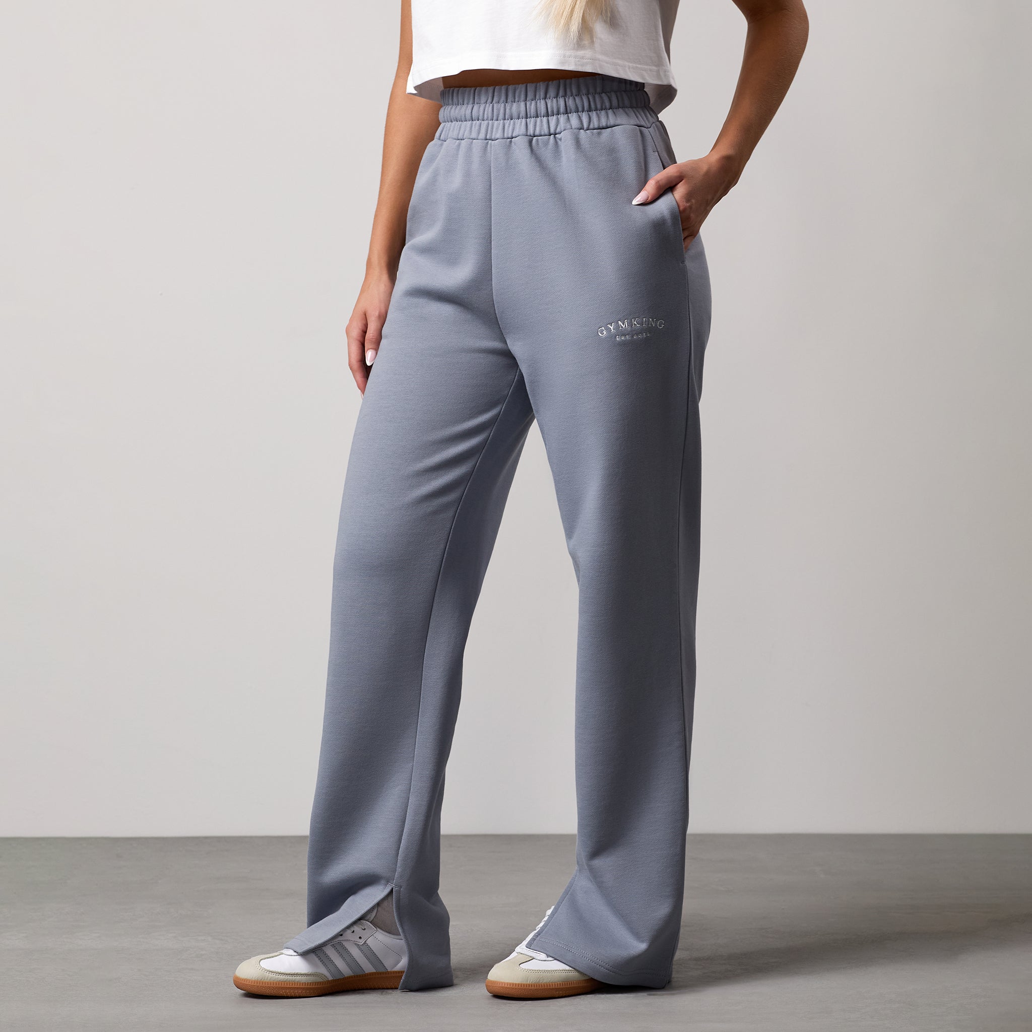 Gym King Compose Straight Leg Jogger - Blue Mist
