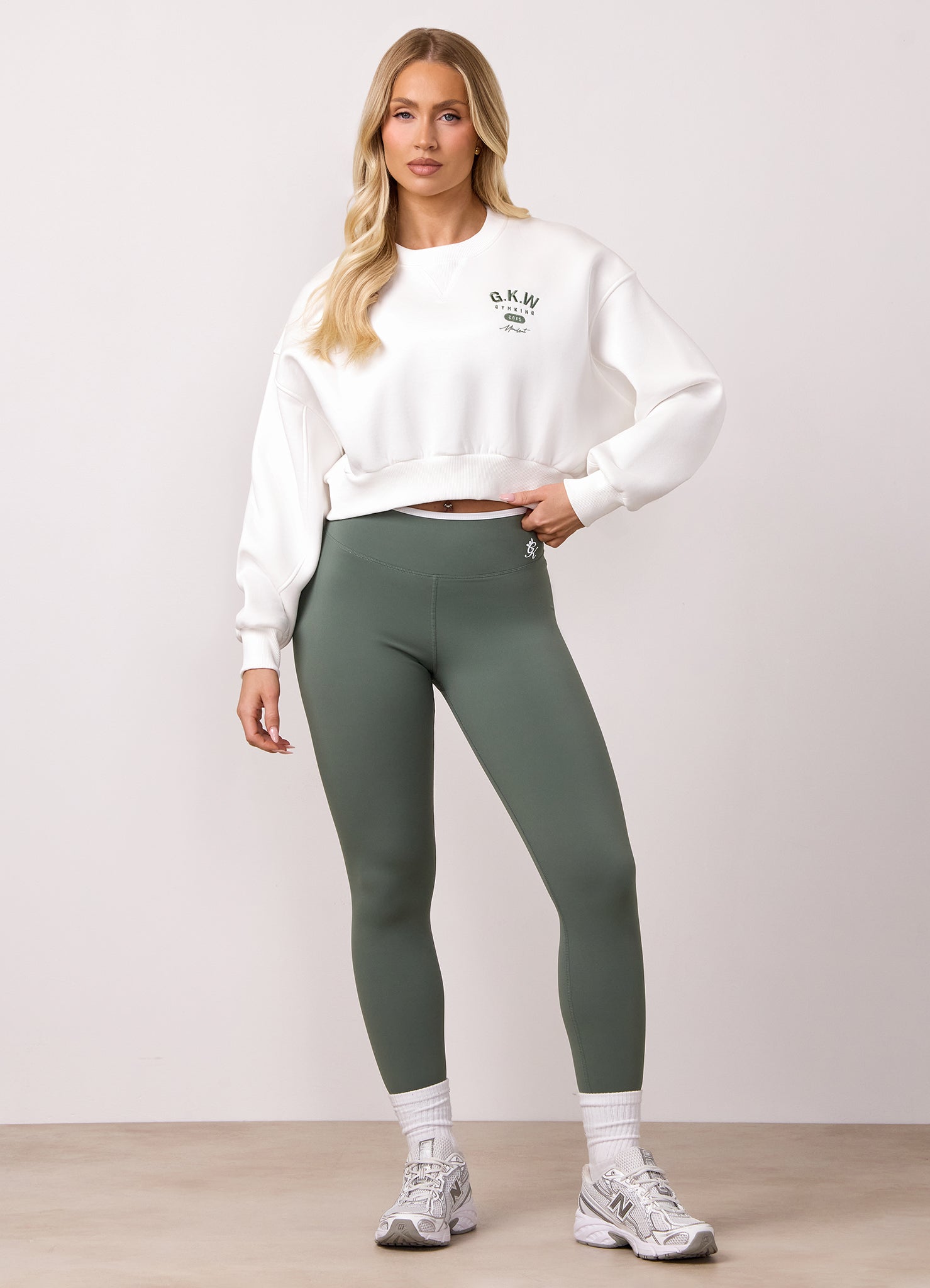 Gym King 365 Contrast Legging - Fern