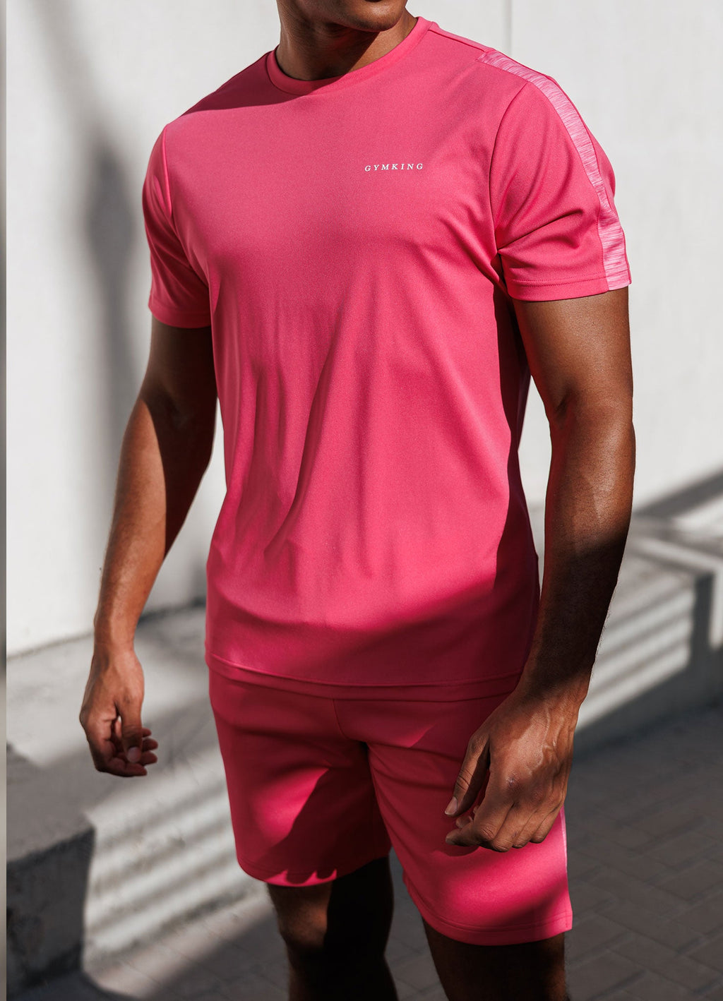 Gym King Core Plus Poly 2.0 Tee - Pink
