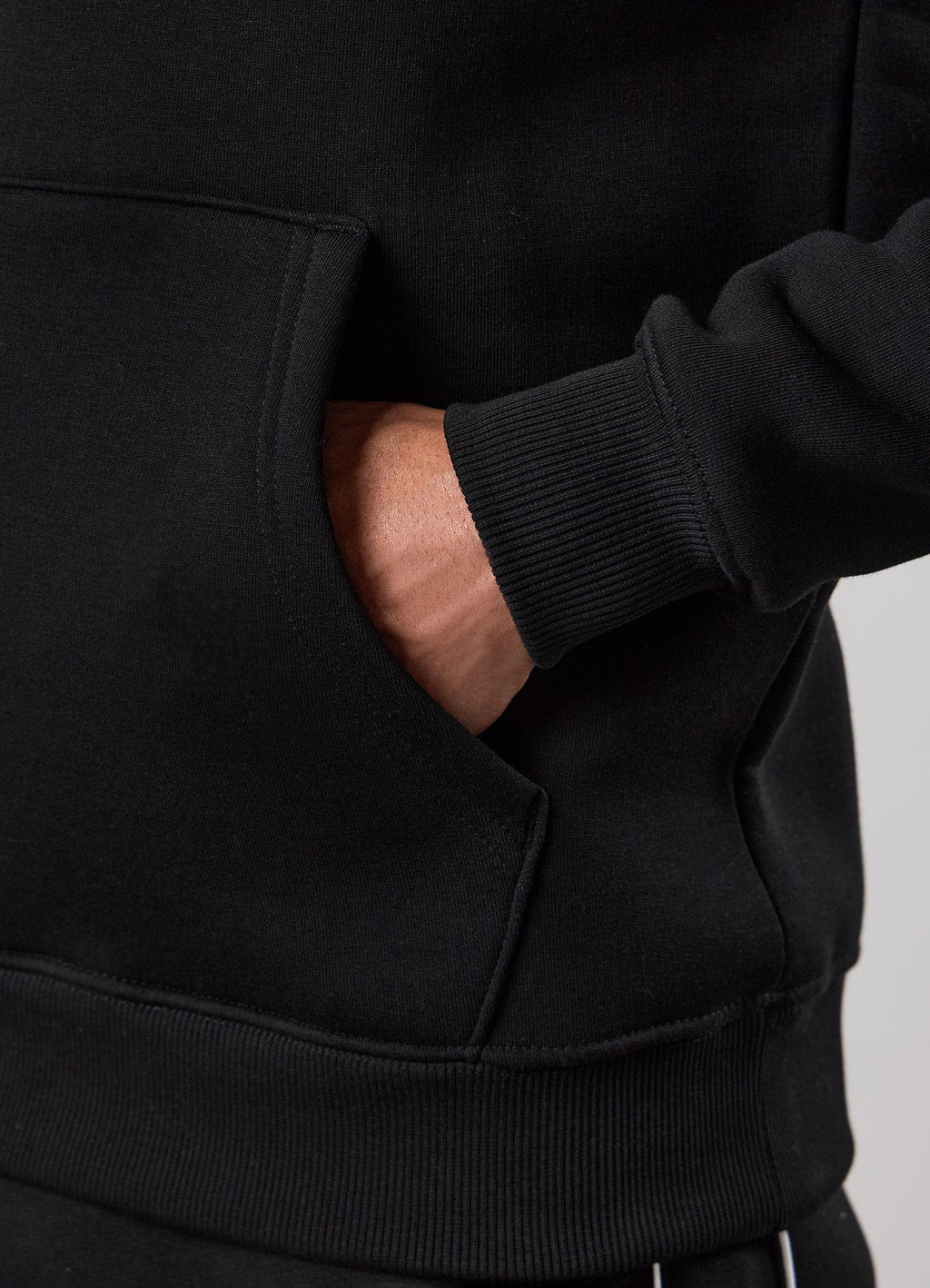 Gym King Core Piped Fleece Hoodie - Black