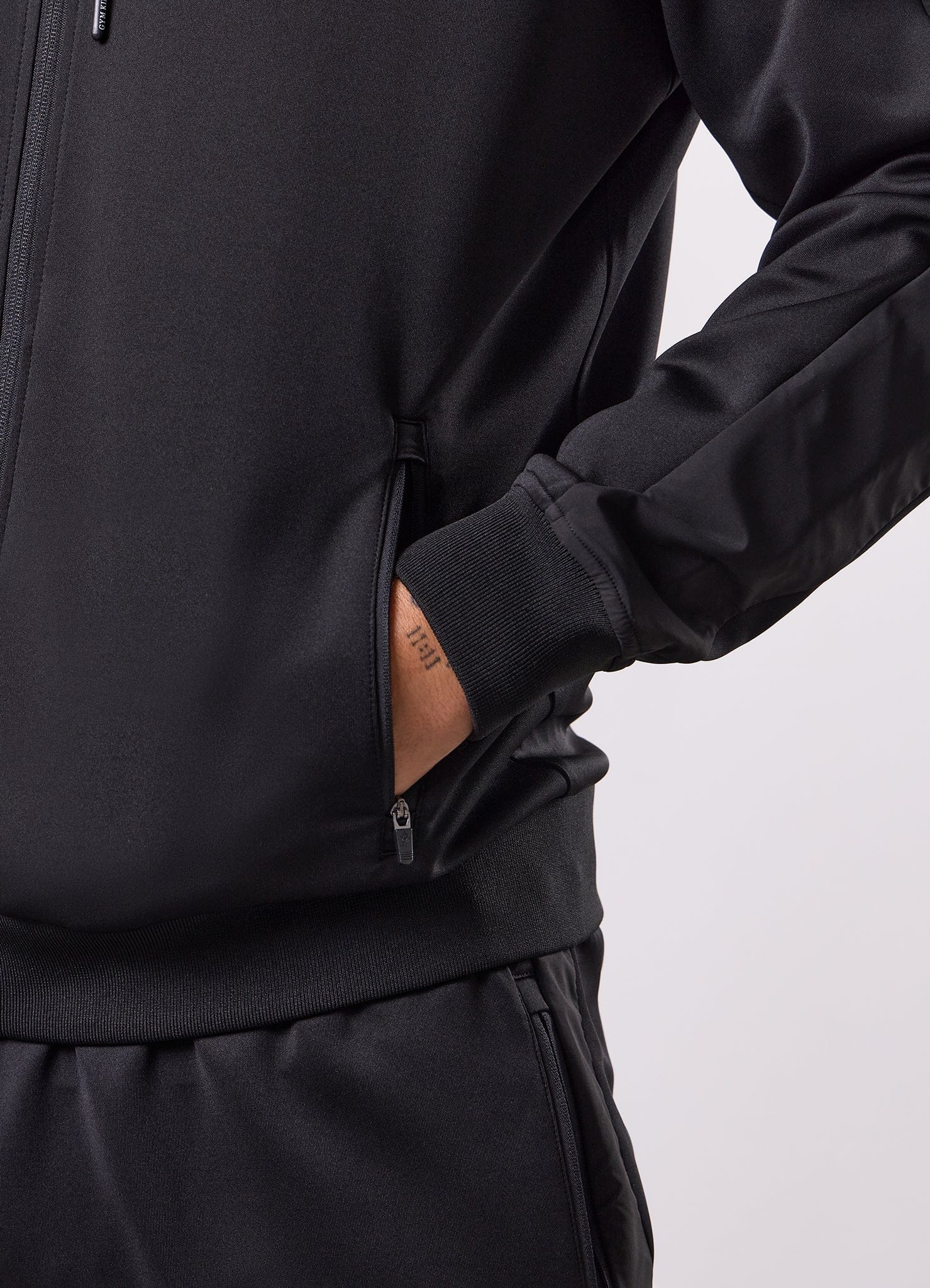 Gym King Core Plus Panel Hoodie - Black