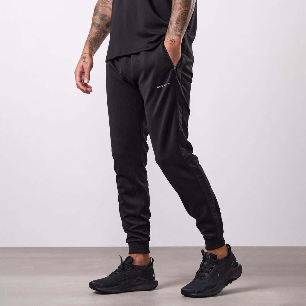 Gym King Core Plus Panel Jogger - Black