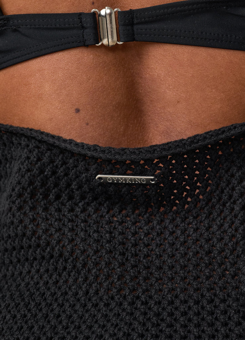 Gym King Crochet Mini Dress - Black