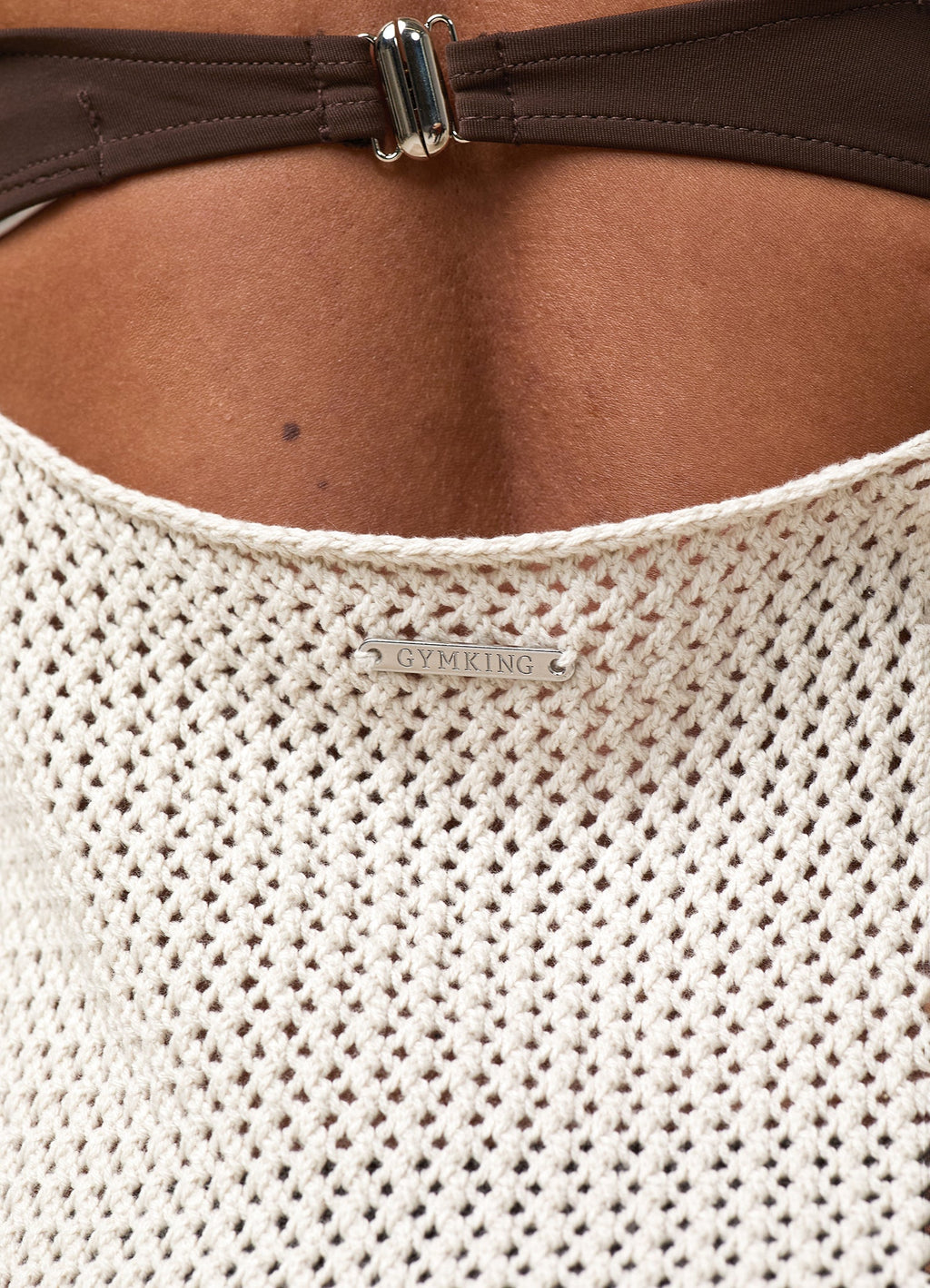 Gym King Crochet Mini Dress - Sand