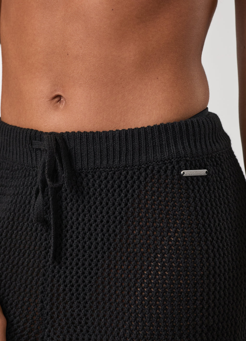 Gym King Crochet Trousers Petite - Black
