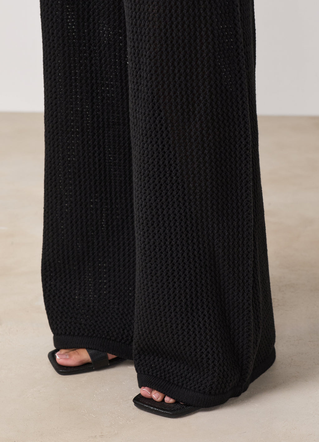 Gym King Crochet Trousers Petite - Black