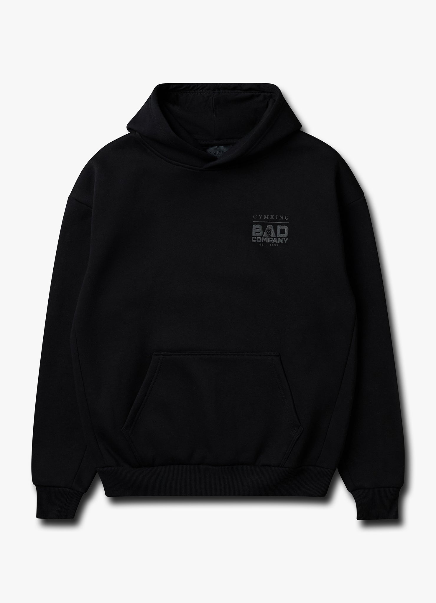Gym King Bad Company Fleece Hoodie - Black/Black