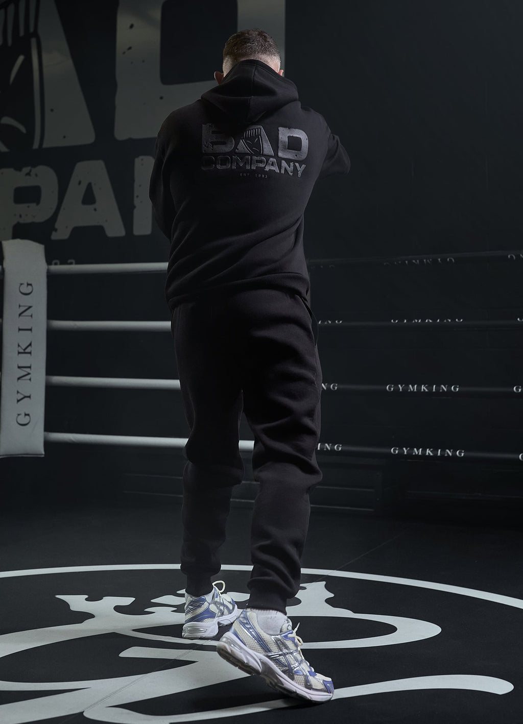 Gym King Bad Company Fleece Hoodie - Black/Black