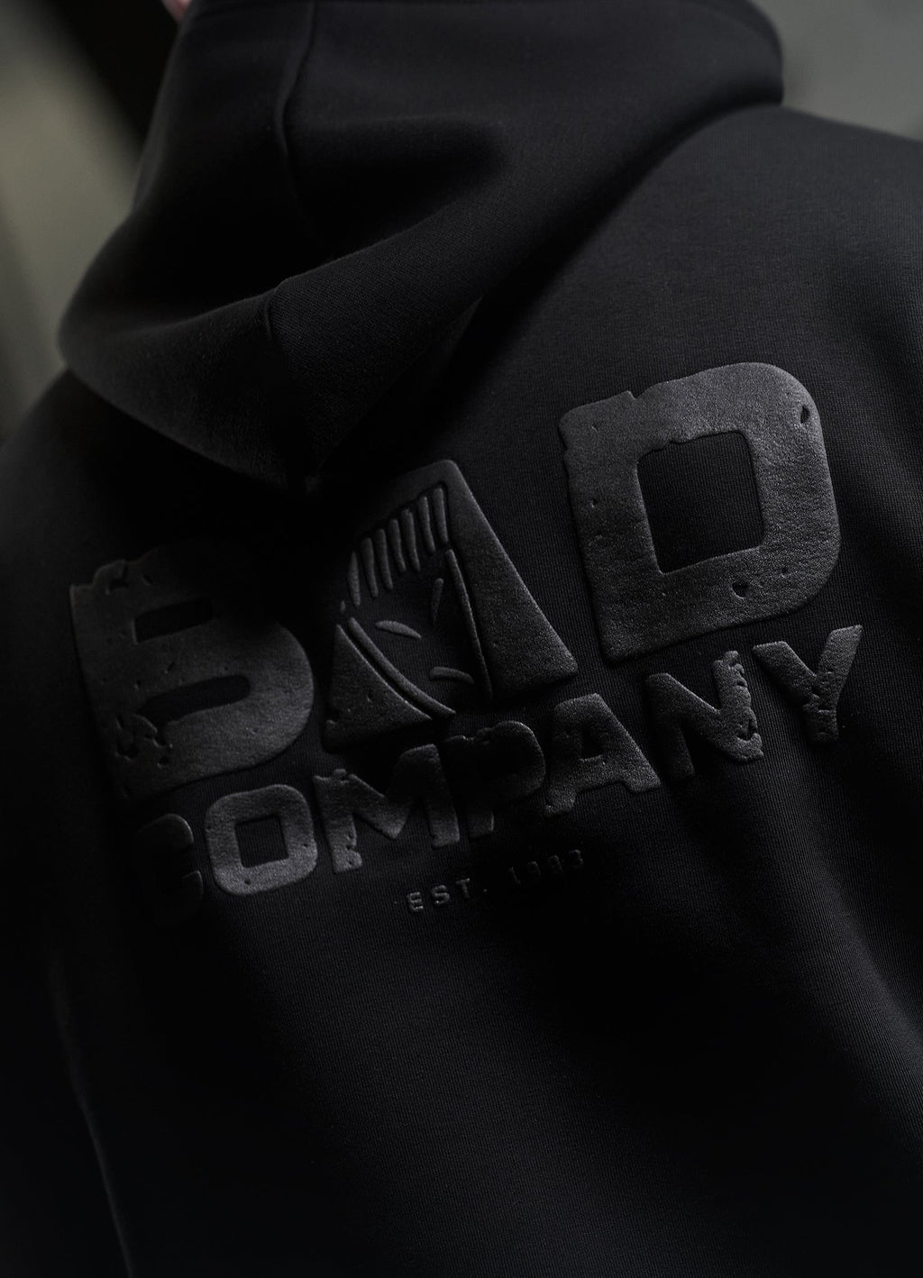 Gym King Bad Company Fleece Hoodie - Black/Black