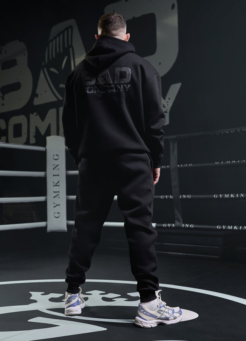 Gym King Bad Company Fleece Hoodie - Black/Black