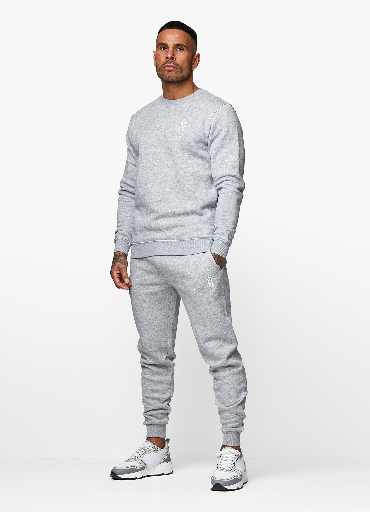 Gym King Fundamental Fleece Sweatshirt - Grey Marl