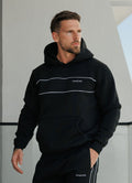 Gym King Core Piped Fleece Hoodie - Black