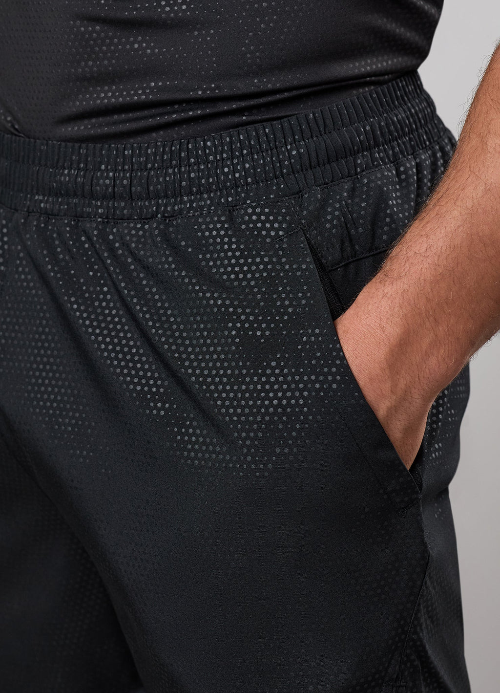 Gym King Debossed Pixel 5" Short - Black