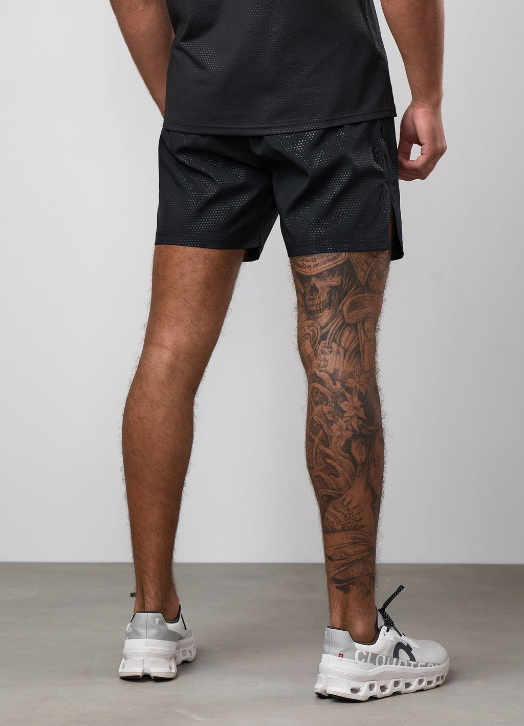 Gym King Debossed Pixel 5" Short - Black