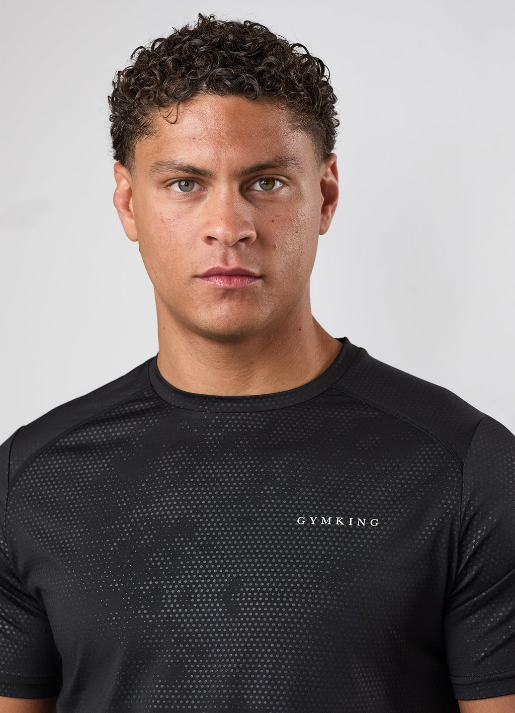 Gym King Debossed Pixel Tee - Black
